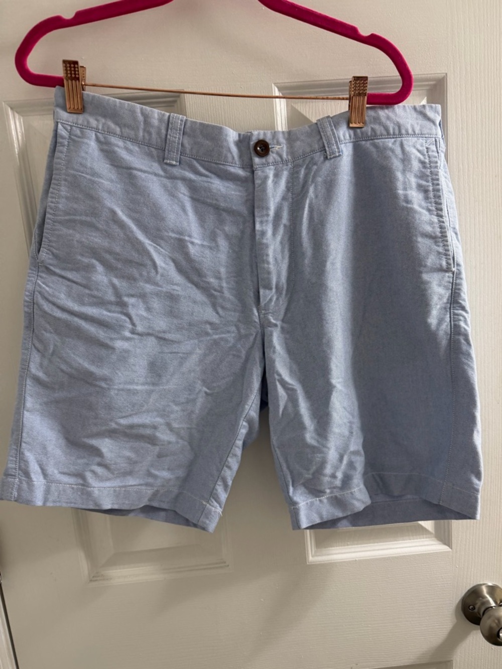 J. Crew Light Blue Flat Front Men’s Shorts 33x9